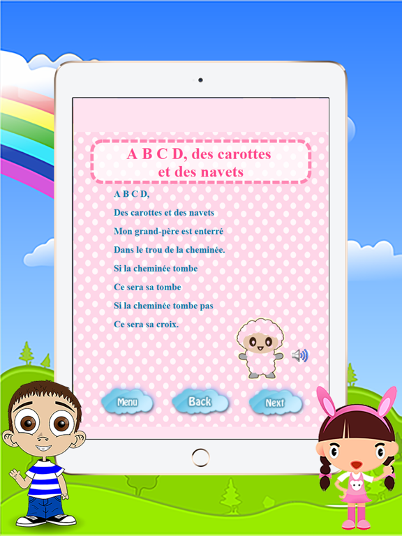 Screenshot #4 pour Classic Français Nursery Rhymes with Lyrics