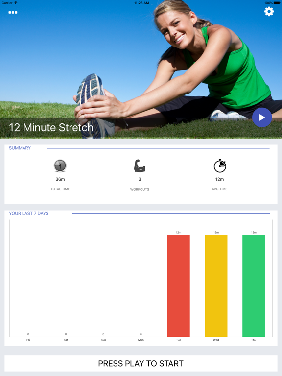 Screenshot #4 pour 12 Min Stretch Challenge Workout Free Pain Relief