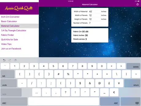 Quick Quilt Calculator