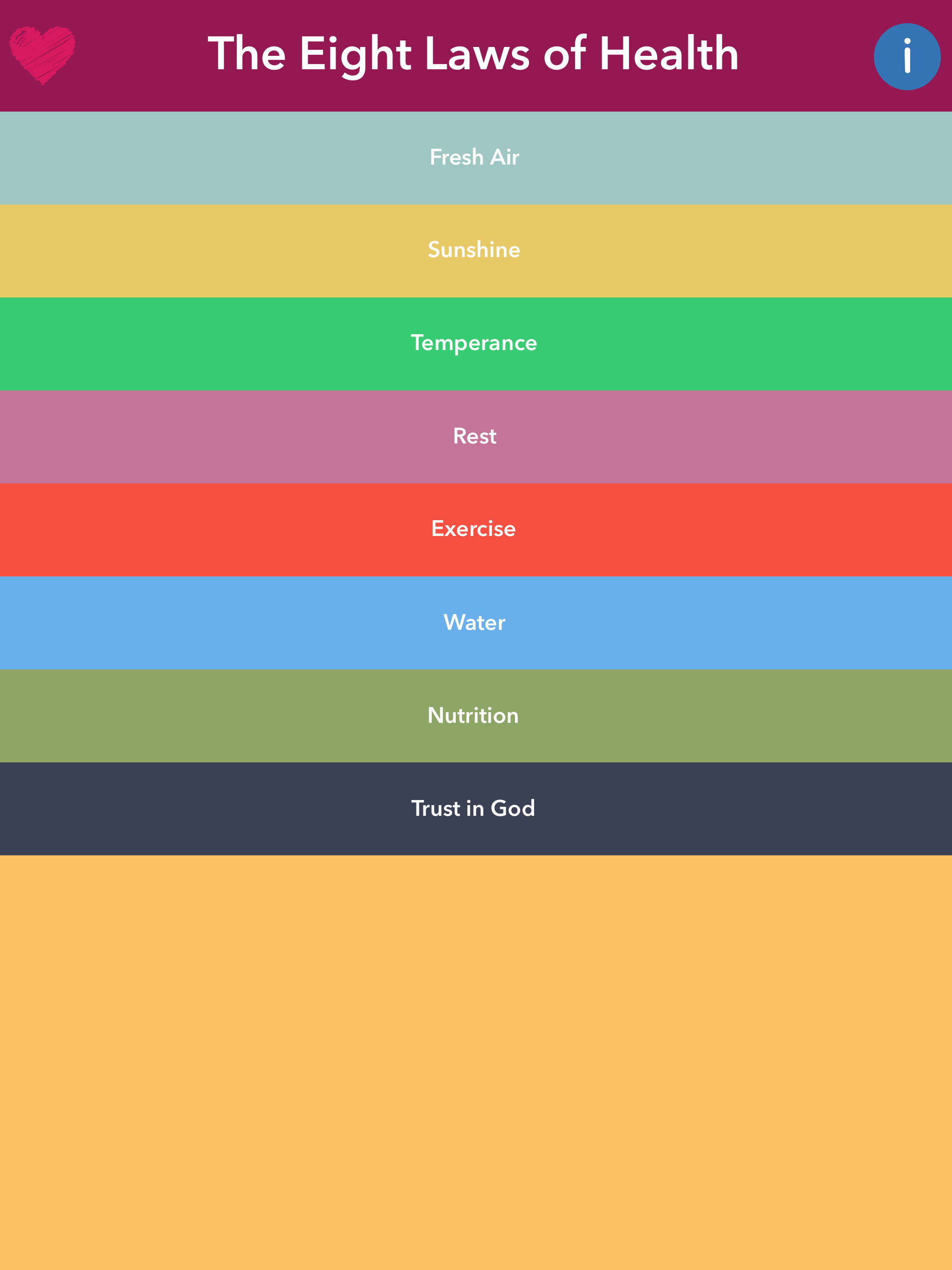 The Eight Laws of Health