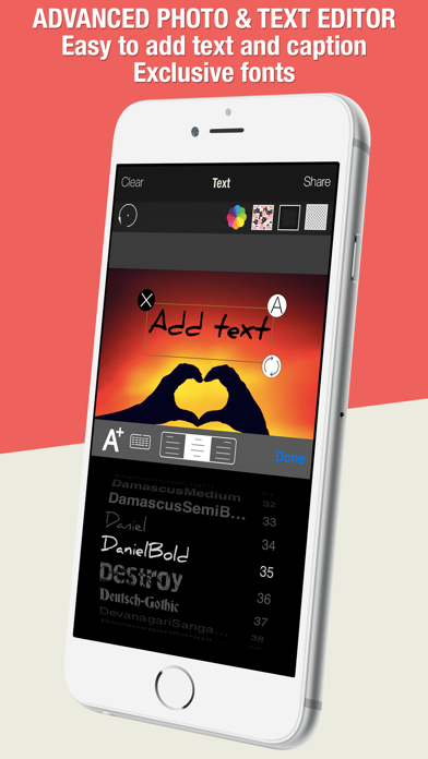 Type Over - Typography Generator, Graphic Design iPhone screenshot 5 - Photo & Video app
