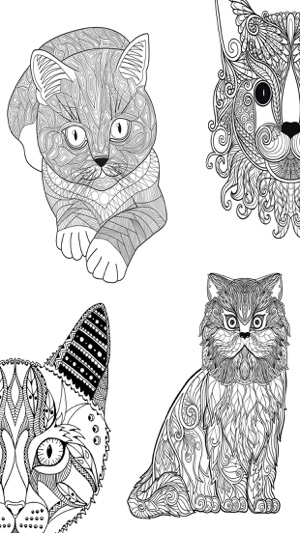 Cats mandalas coloring book for adults - Premium(圖4)-速報App