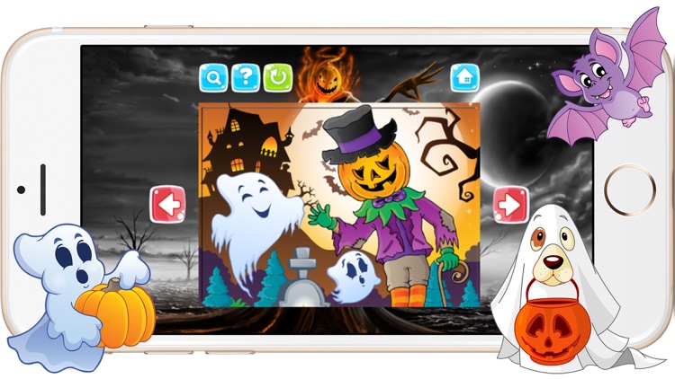Cute Halloween Jigsaw Puzzle Games for Toddlers screenshot-3