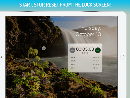 Screenshot #5 pour Split - Stopwatch widget