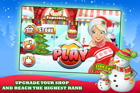 Cupcake Dessert Maker Bakery - christmas cake food cooking game! screenshot 2