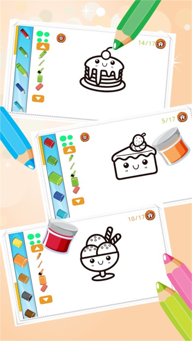 CAKE CANDY COLORBOOK EDUCATIONAL COLORING GAME FOR KIDS & TODDLERS 1.0 IOS GAME GIẢI TRÍ CAKE CANDY COLORBOOK EDUCATIONAL COLORING GAME FOR KIDS & TODDLERS 1.0 IOS