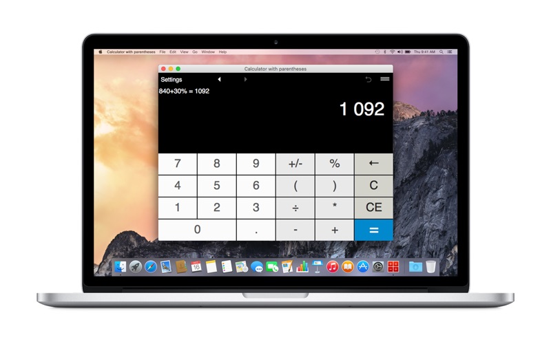 calculator with parentheses iphone screenshot 4