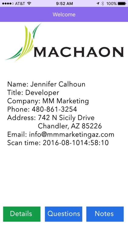 Machaon Badge Scanner