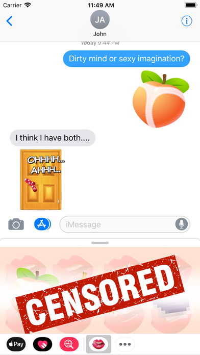 Screenshot #1 pour Dirtymojis Dirty Emoji Sticker