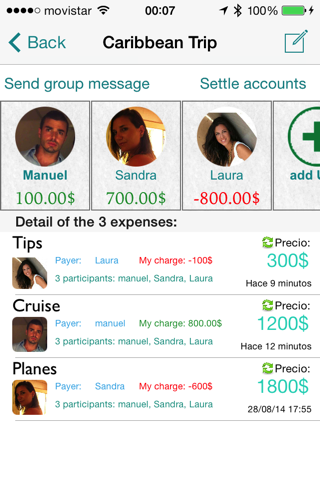 PayMeKaty - share expenses screenshot 2