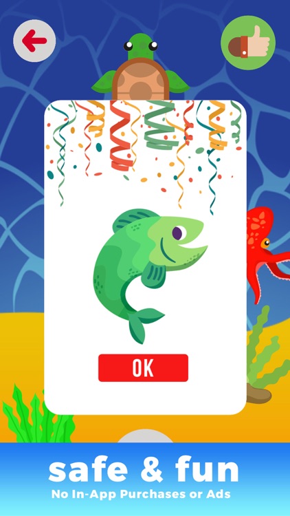 Kids Sea Life Creator - early math calculations using voice recording and make funny images screenshot-4