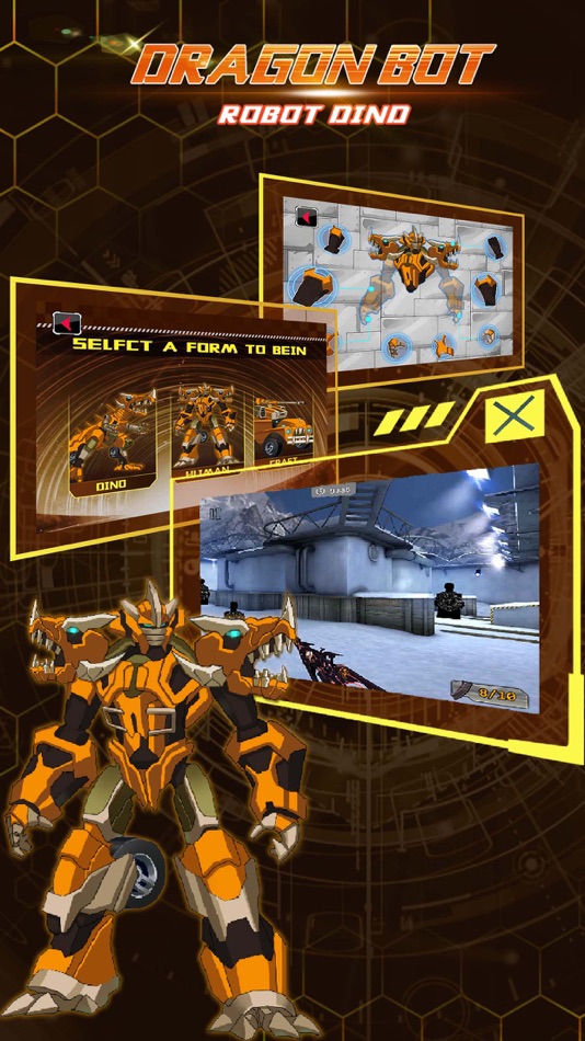 #3. Dragon Bot Mech: Robot Dinosaur& Mechanics Animals Gun Shooting Game (iOS) 由: 震宇 张