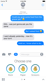 Rock-Paper-Scissors for iMessage screenshot