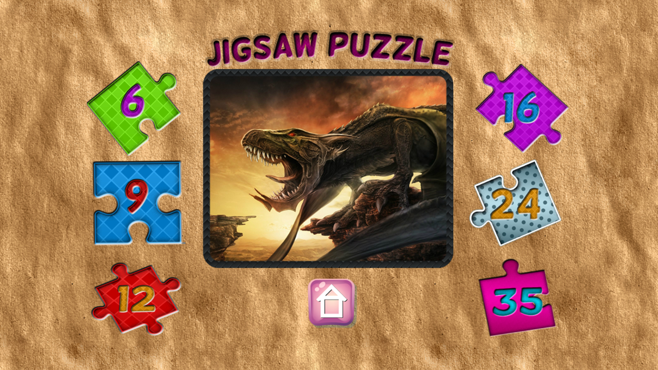 Jigsaw Puzzle Dinosaur Learning And Fun For Kids