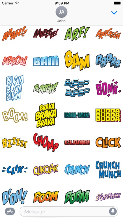Comic Stickers Pack