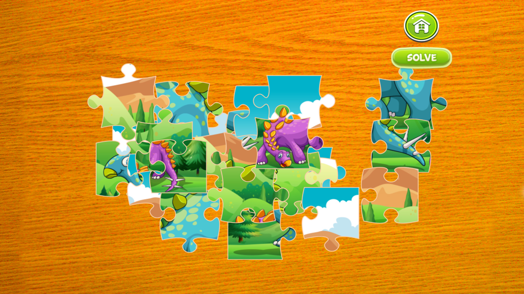 Dinosaur Puzzle for Kids Cartoon Dino Jigsaw Games screenshot 3