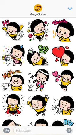 Game screenshot Mobile Girl, MiM - Mango Sticker apk