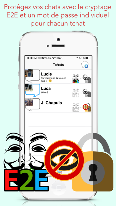 Screenshot #2 pour BotherMe&U Messager Crypté