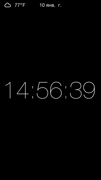 Clock - Modern deskclock with nightstand mode — скриншот 2