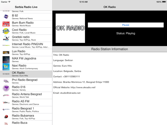 Screenshot #5 pour Serbia Radio Live Player (Serbian / Србија / српски радио)