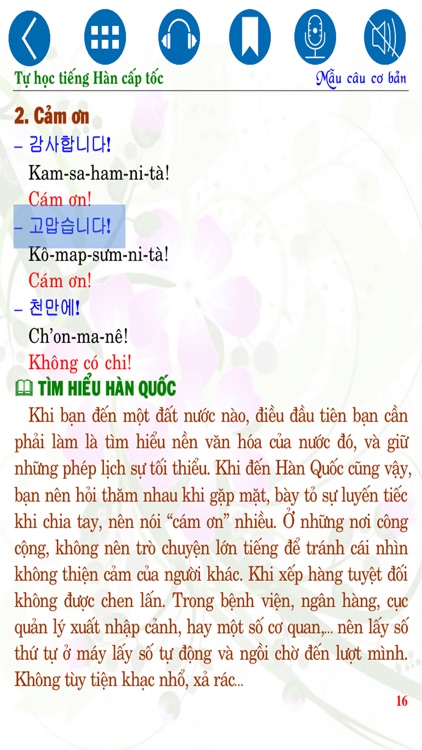 Tự học tiếng Hàn cấp tốc - Mẫu câu cơ bản screenshot-4