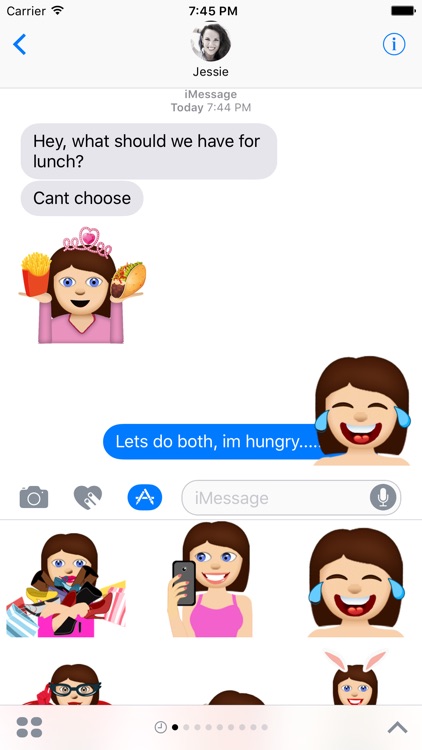 Anna – Sassy Emoji Stickers for Women on iMessage
