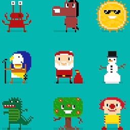 200 Pixel Art Stickers for iMessage