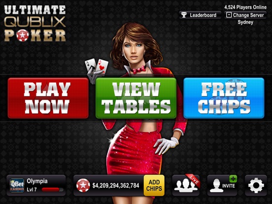 Ultimate Qublix Poker iPad screenshot