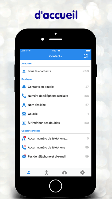 Screenshot #1 pour Duplicate Contacts Manager