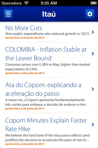 Itaú Análises Econômicas screenshot 2
