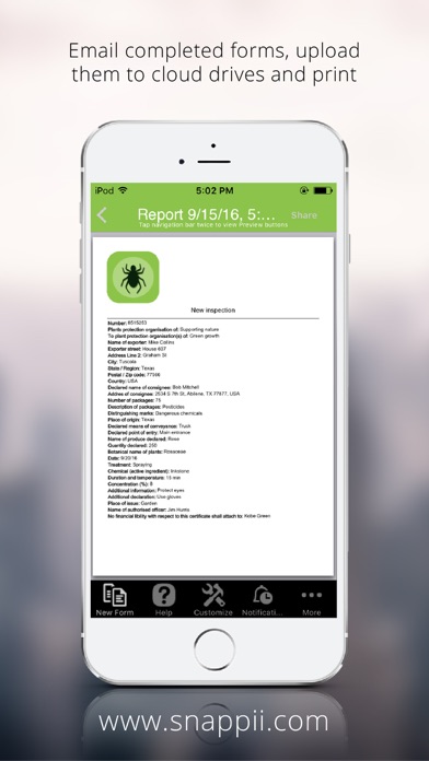 Screenshot #3 pour Pests and Plants Inspection Form