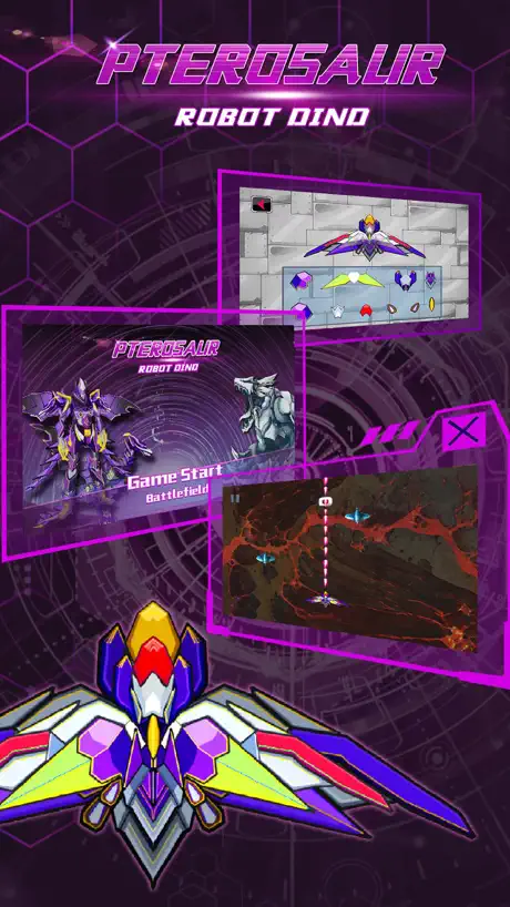 Pterosaur: Robot Dinosaur - Trivia & Funny Puzzle Sports Game