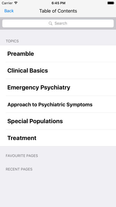 McMaster Psychiatry Handbook Screenshot