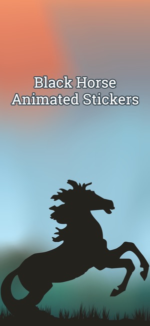 Black Horse Cowboy Stickers