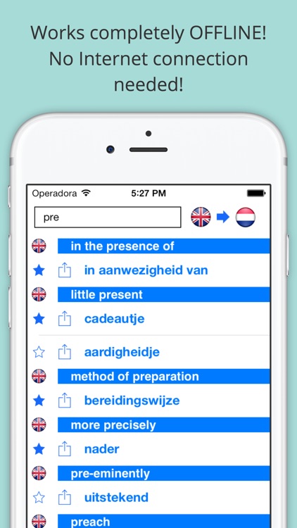 Offline English Dutch Dictionary with Voice