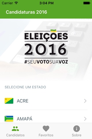 Candidaturas 2016 screenshot 3