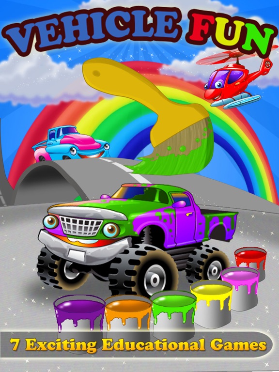 Vehicle Fun - Preschool Gamesのおすすめ画像1