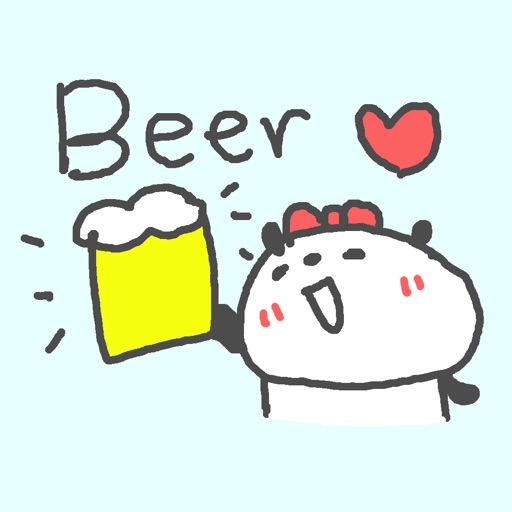 ビール大好き女子ステッカー icon