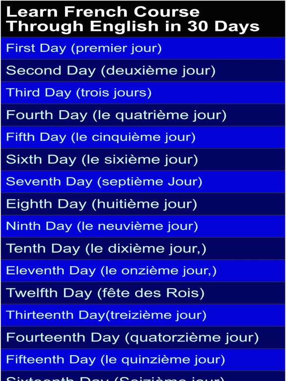 Screenshot #4 pour english french course in 30 days