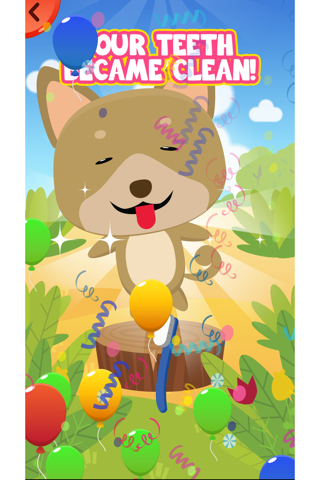 ANIMAL BRUSHING TEETH - Free Edu app for kids screenshot 3