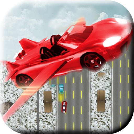 Flying Car Crash icon