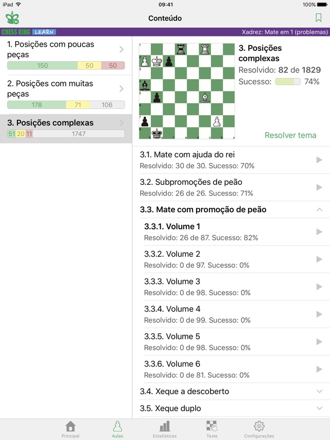 Xadrez: Mate em 3-4 problemas na App Store