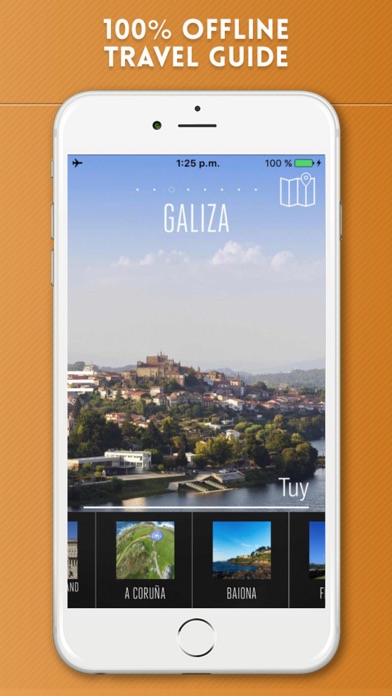 Galicia Travel Guide with Offline City Street Map Screenshot 1 - AppWisp.com Galicia Travel Guide with Offline City Street Map Screenshot 1 - AppWisp.com