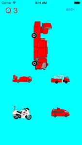 Which is the same Emergency Vehicle (Fire Truck, Ambulance ,Police Car)? screenshot #1 for iPhone