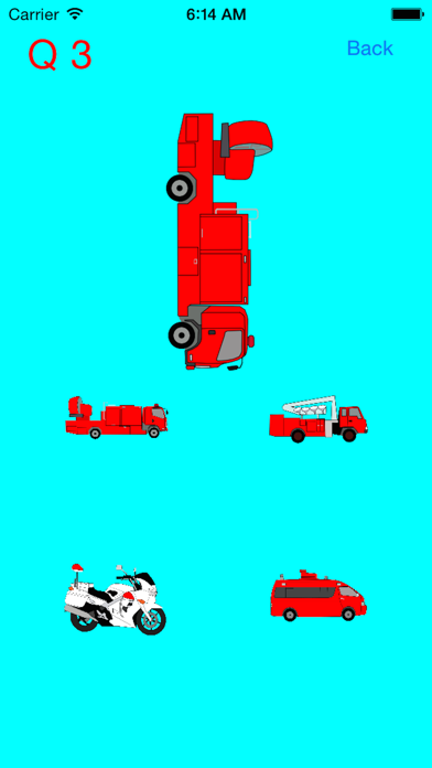 Screenshot #1 pour Which is the same Emergency Vehicle (Fire Truck, Ambulance ,Police Car)?