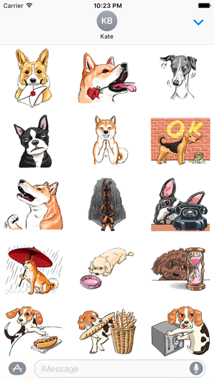 ‎P.S. I Love Dogs - Dog Stickers Screenshot