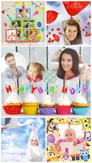 birthday cards free: happy birthday photo frame, gift cards & invitation maker iphone screenshot 1