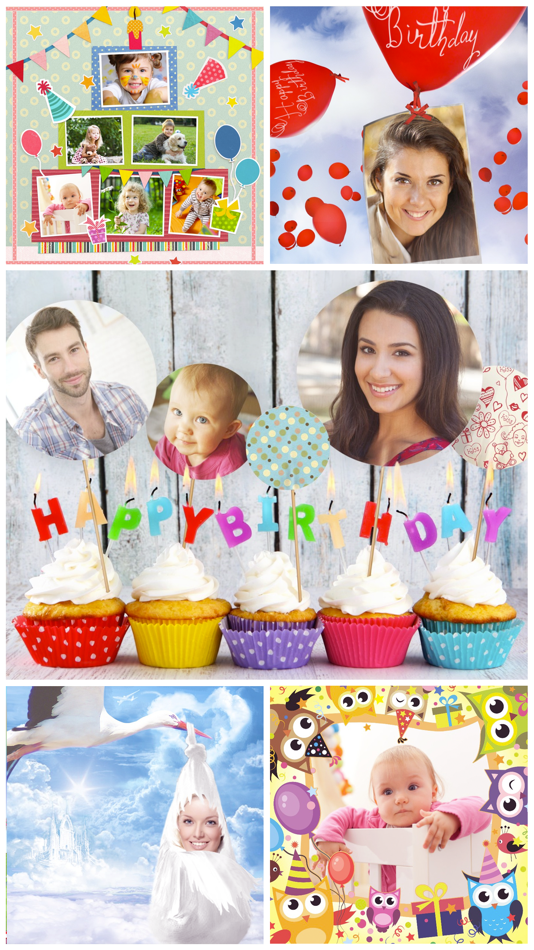 Birthday Cards Free: happy birthday photo frame, gift cards & invitation maker - 1.6.11 - (iOS)