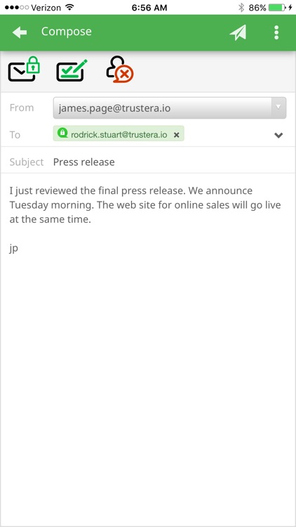 Trustera Secure Email