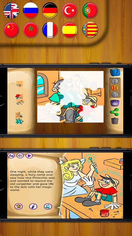 Pinocchio classic tale - Interactive book